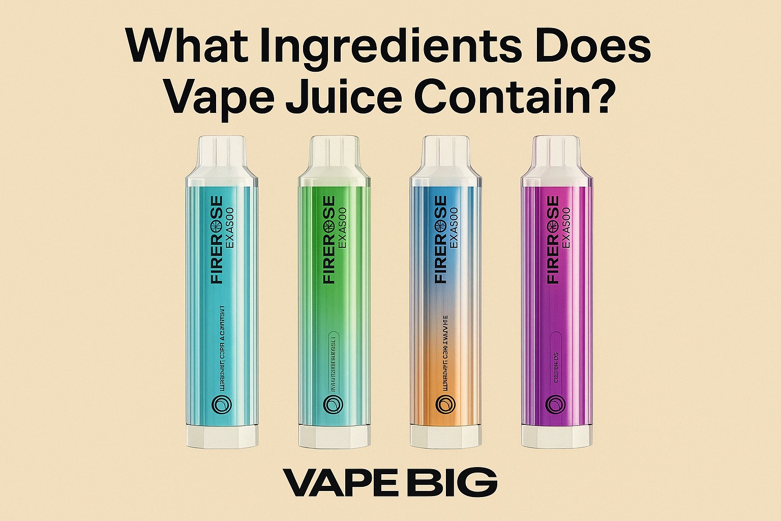 What Ingredients Does Vape Juice Contain?